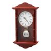 Grandfather Clock, 18 in Classic Vintage Pendulum Clock, Pine Wood & MDF Wall Clocks with Quartz Movement and Quiet Design, for Living Room, Bedroom