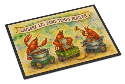 Crawfish Parade Doormat Front Door Mat Indoor Outdoor Rugs for Entryway, Non Slip Washable Low Pile, 24H X 36W