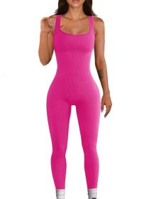 Women's Suspender Tank Top Tights (Option: Rose Red-XL)