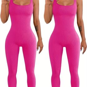 Women's Suspender Tank Top Tights (Option: Pink pink-S)