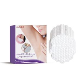 Jaysuing Armpit Sweat Pad, Clean Odors Underarm Deodorant Refreshing Invisible Long-lasting Sweat Absorbing Pad (Option: 20pcs-46g-4.92*3.94*1.18inch)